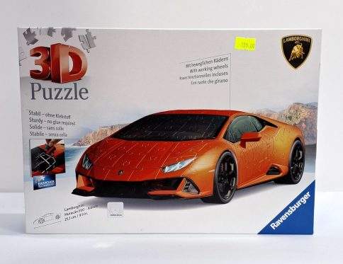 פאזל 3D למבורגיני אדומה