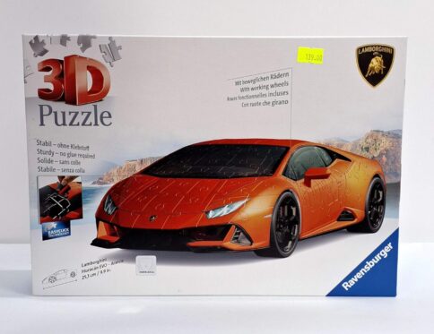 פאזל 3D למבורגיני אדומה