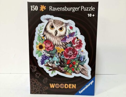 פאזל עץ 150 חלקים – ינשוף פרחוני