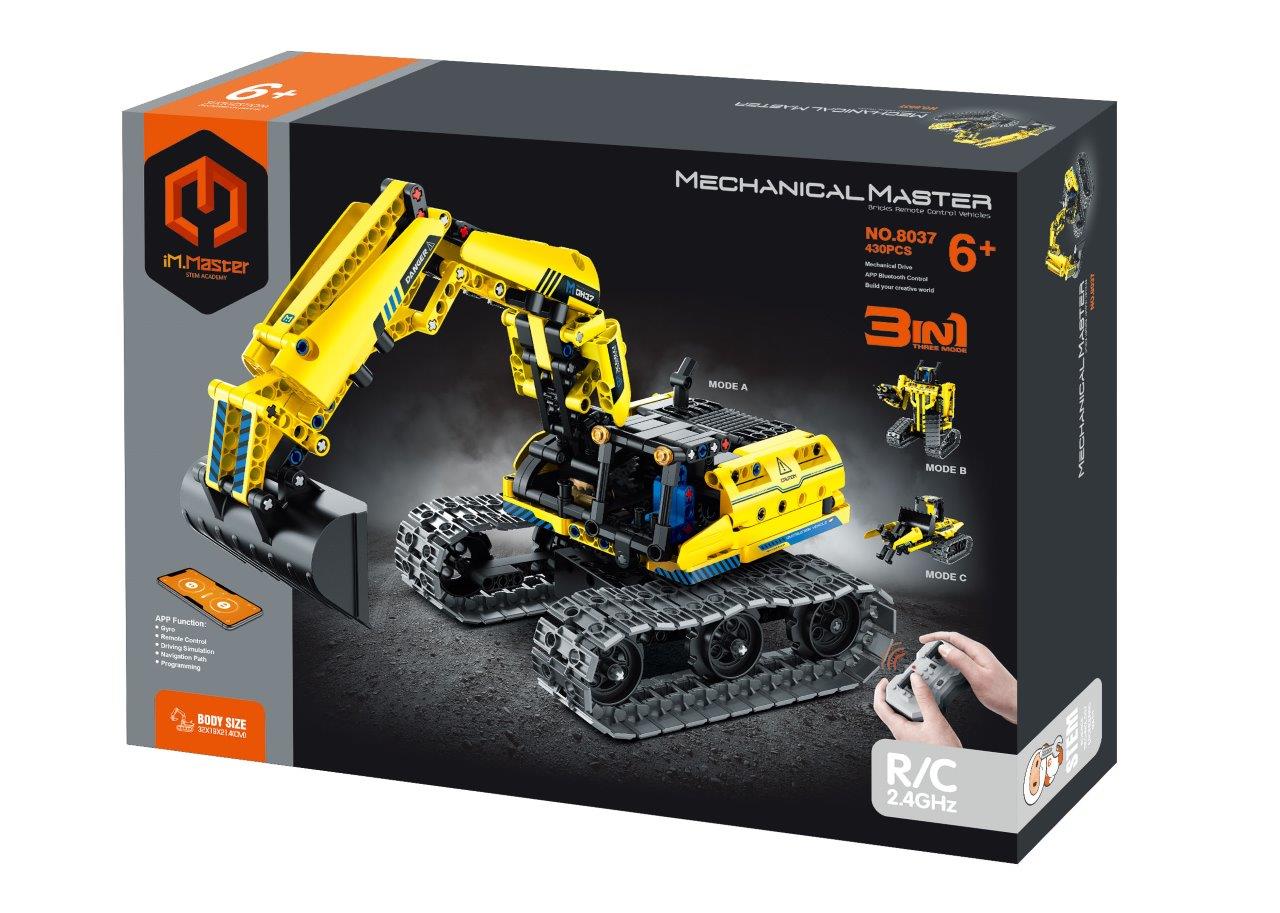 ערכת הרכבה 3 ב-1 מחפר (Excavator) ורובוט על שלט (8037) – מבית IM.MASTER