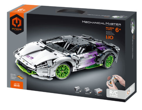 מכונית סופר קאר כולל שלט להרכבה 1778 חלקים מבית IM.MASTER