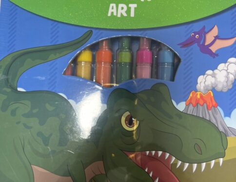 ערכת יצירה דינוזאורים – glitter art